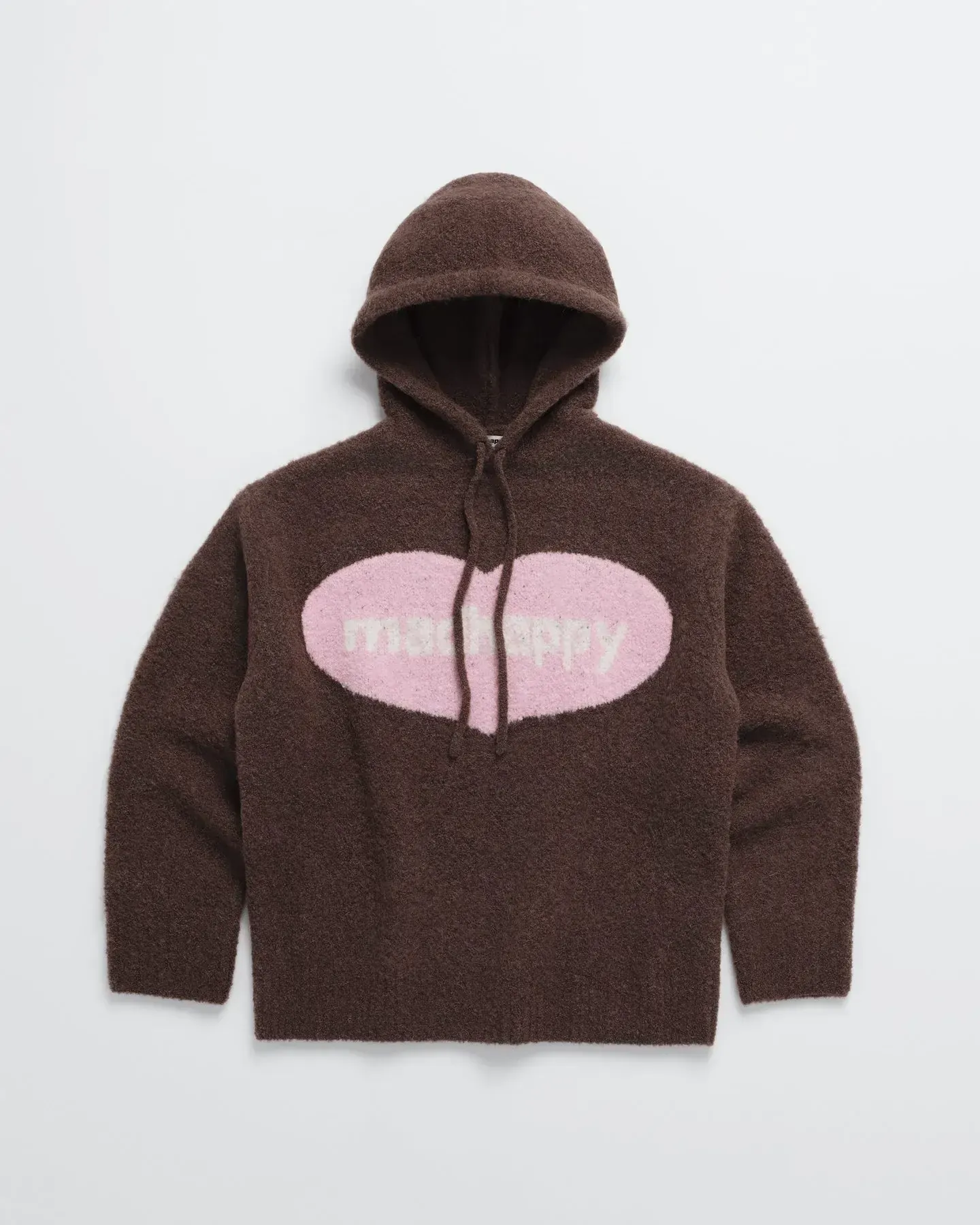 Madhappy Dark Coffee Heart Boucle Hoodie Madhappy Dark Coffee Heart Boucle Hoodie