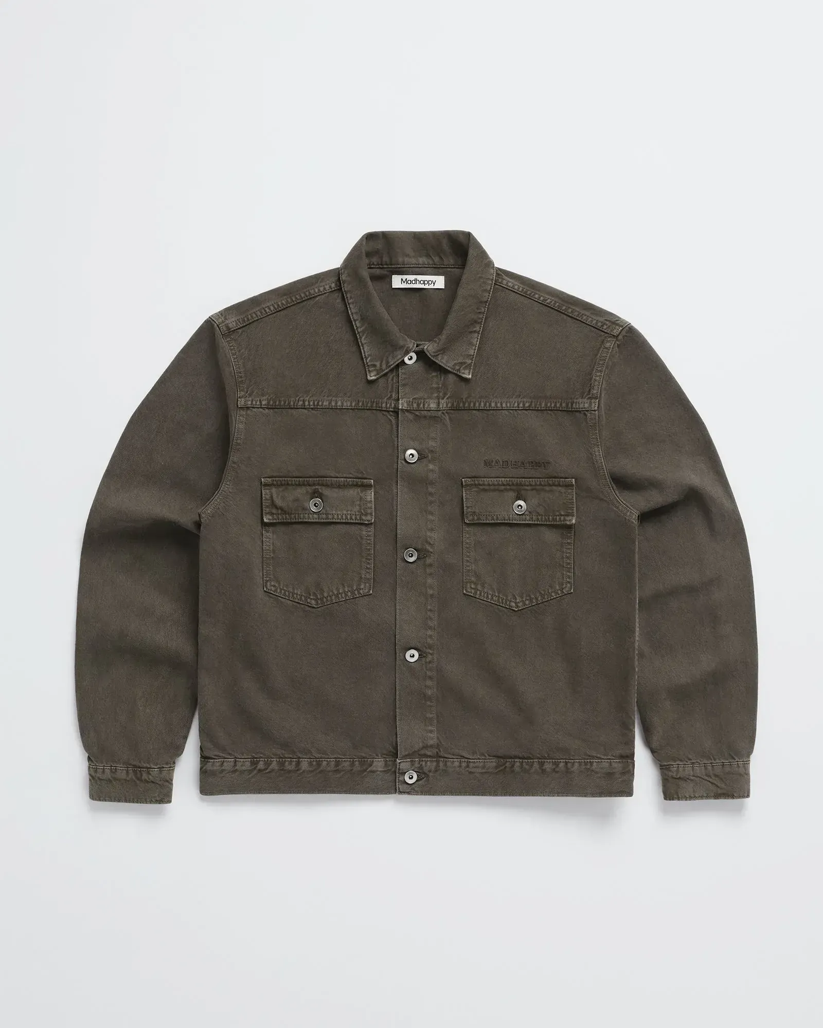 Madhappy Cedar Washed Twill Trucker Jacket Madhappy Cedar Washed Twill Trucker Jacket