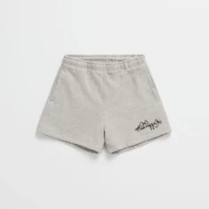 Gray Madhappy Bow Fleece Short