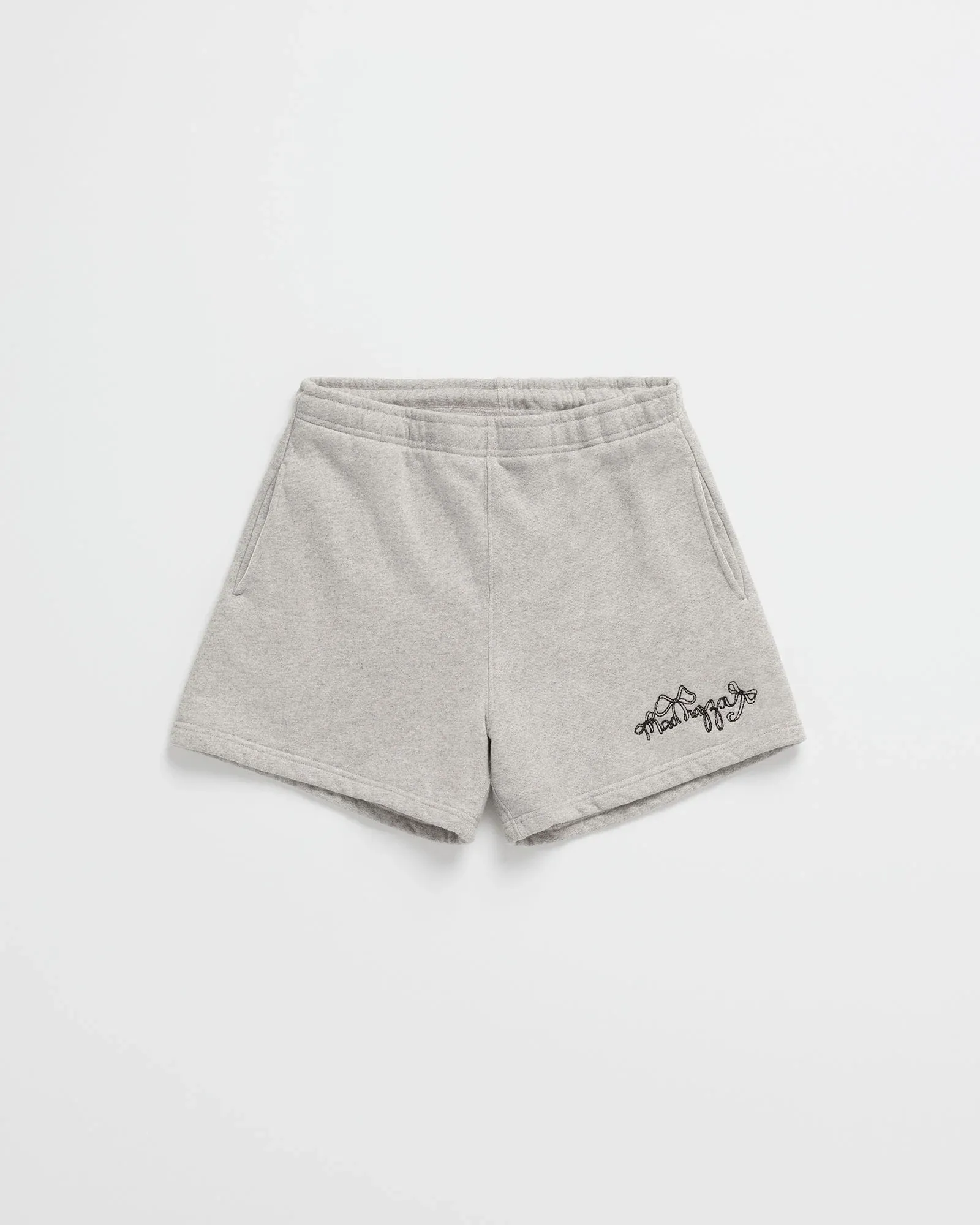 Gray Madhappy Bow Fleece Short Gray Madhappy Bow Fleece Short